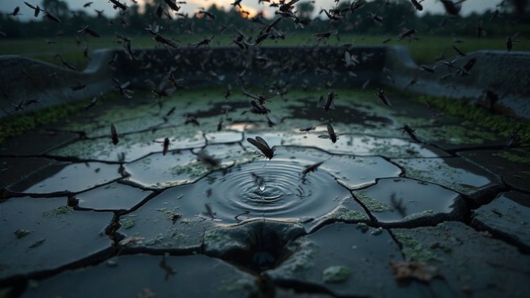 mosquito density indicates water proximity