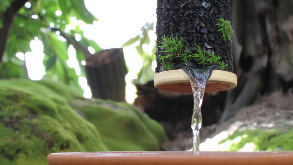 natural filtration with bamboo and moss