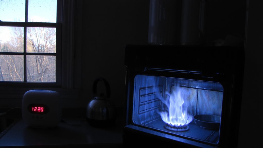 never use oven for heat