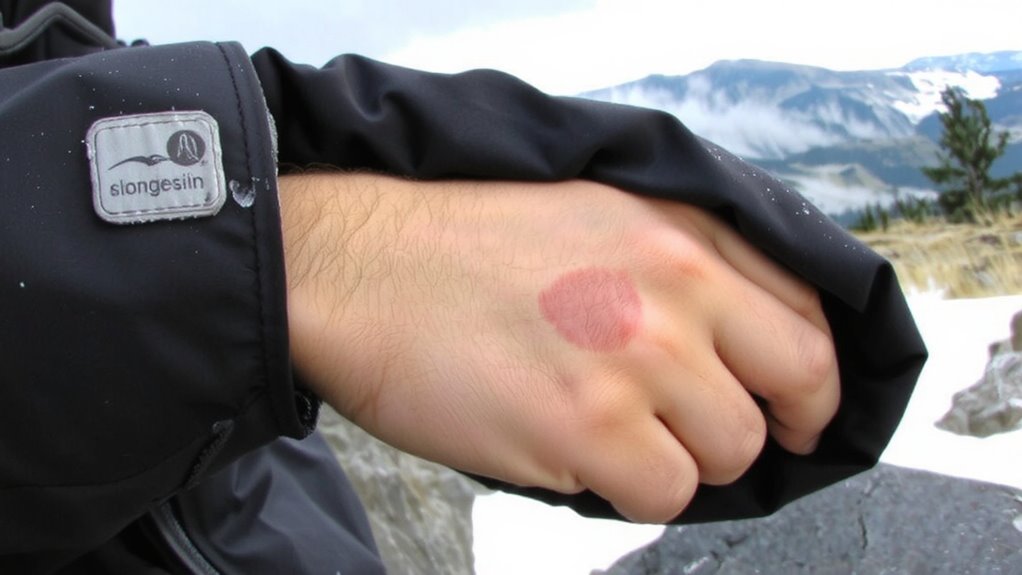 numbness and skin changes
