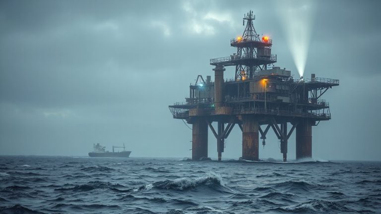 oil rig beacon navigation