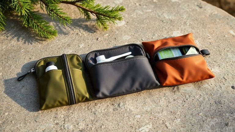 organized backpacking toiletry essentials