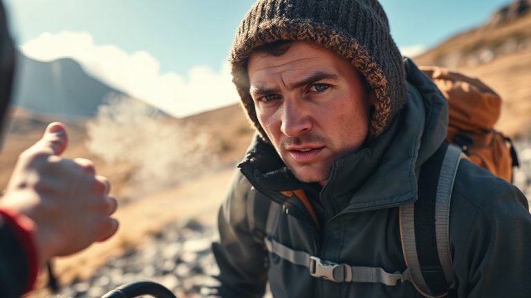overdressed hikers show hyperthermia