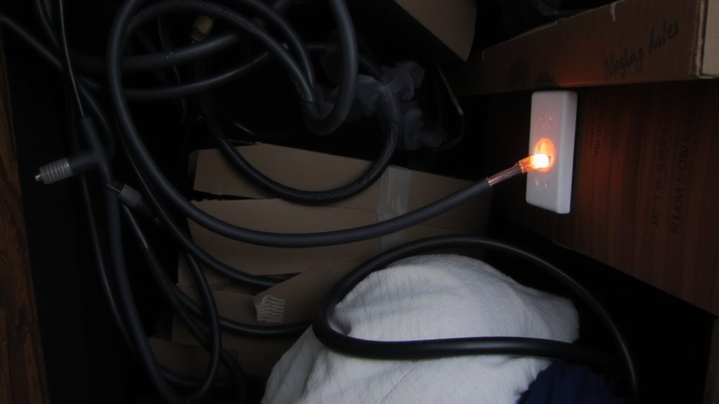 overloaded cords cause fires