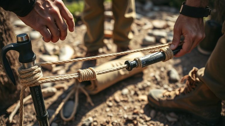 paracord lashing for rescue