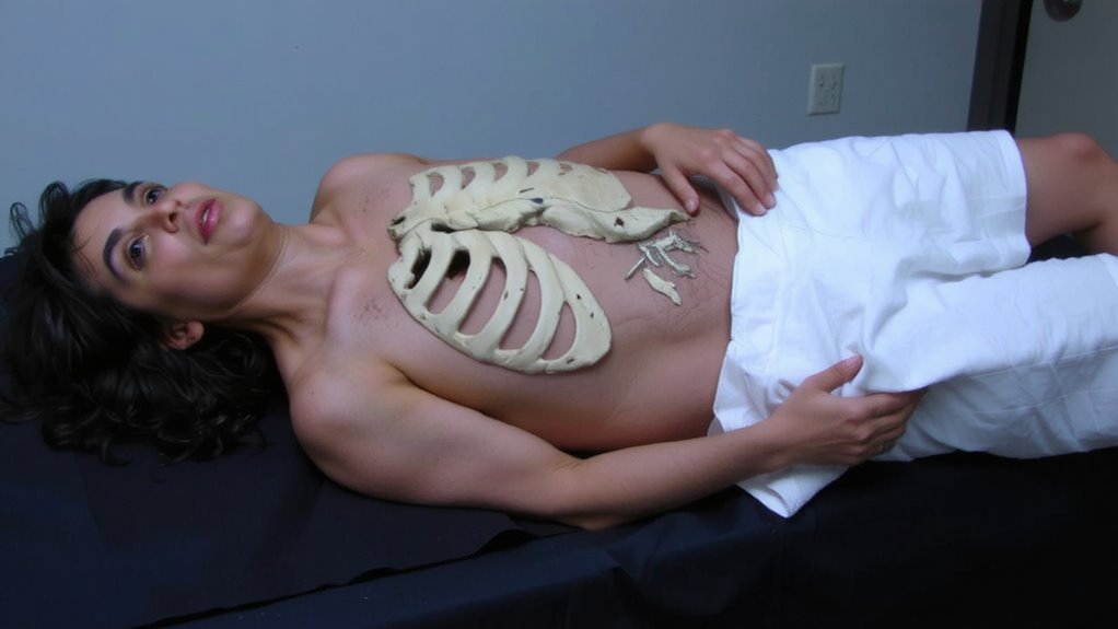 paradoxical motion due to flail chest