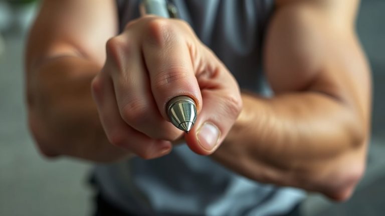 pen used defensively in combat
