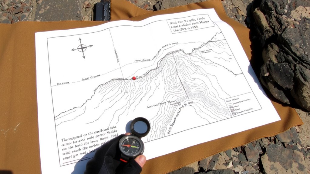 plot with map and compass