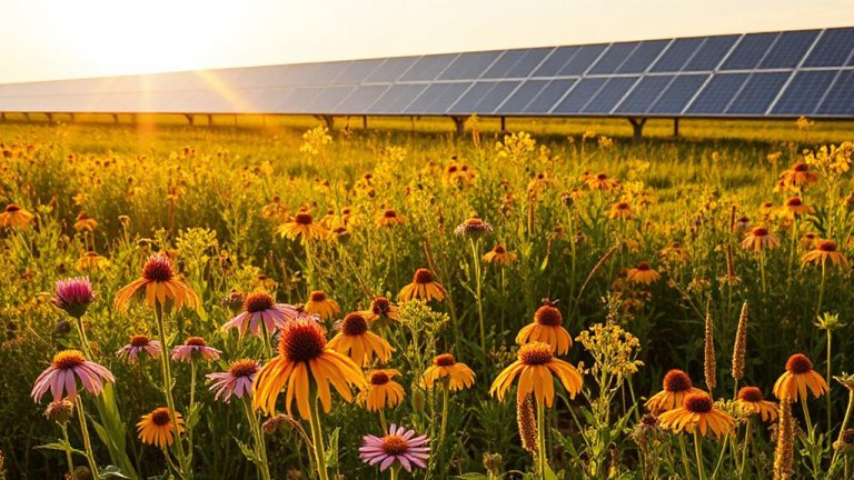 pollinator friendly solar farm management