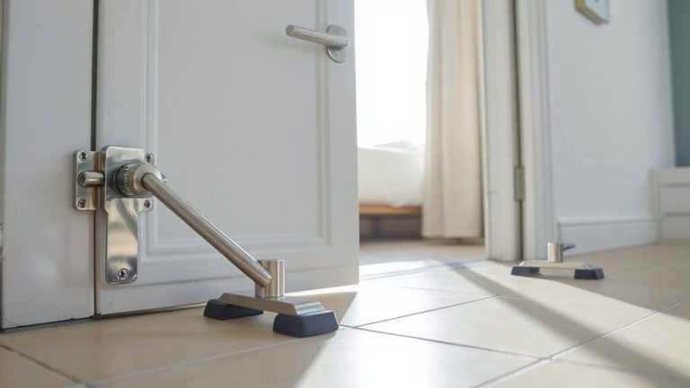 portable door barricade devices