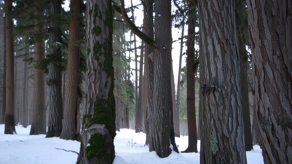 prevailing winds shape forest