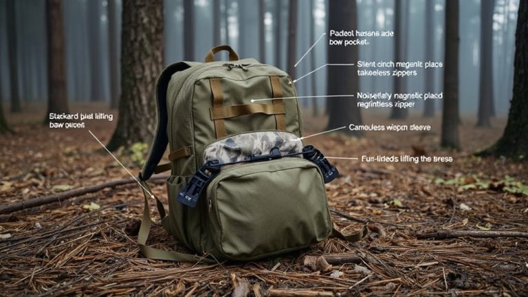 quiet archery hunting backpacks
