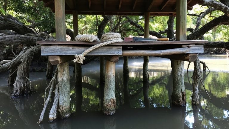 raised shelter in mangroves