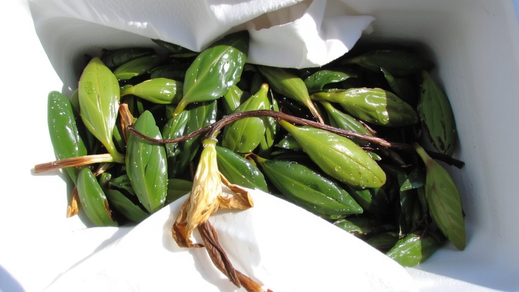 rapid moisture loss after harvest