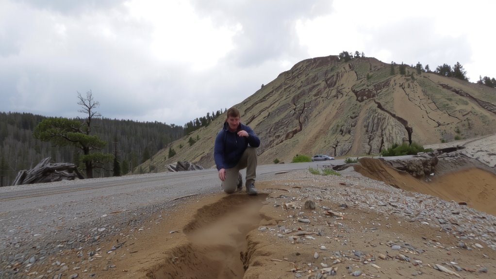 recognize landslide danger immediately