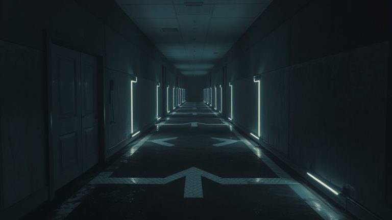 reflective tape marks evacuation paths