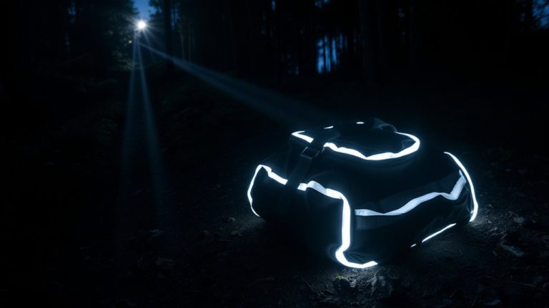 reflective trim enhances night visibility