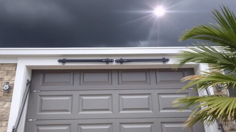 reinforce garage doors against hurricanes