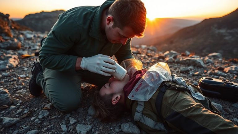 rescue breathing with shield