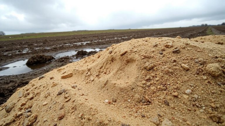 sandy loam drainage spots