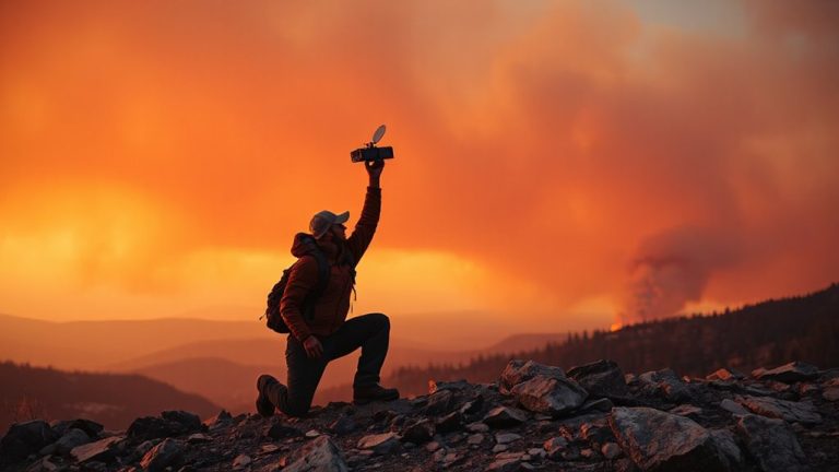 satellite devices for wildfire updates