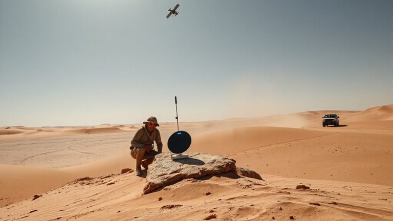 satellite devices in deserts