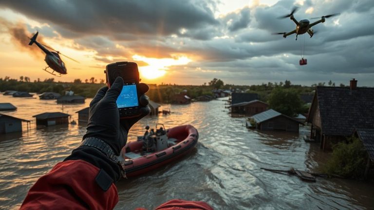satellite messaging for flood emergencies