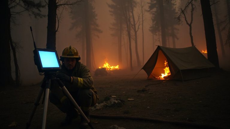 satellite messaging for wildfires