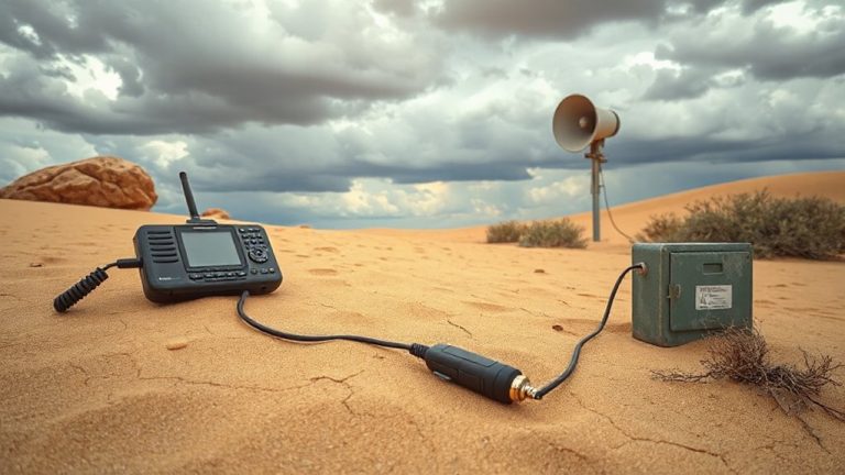 satellite phones trigger siren