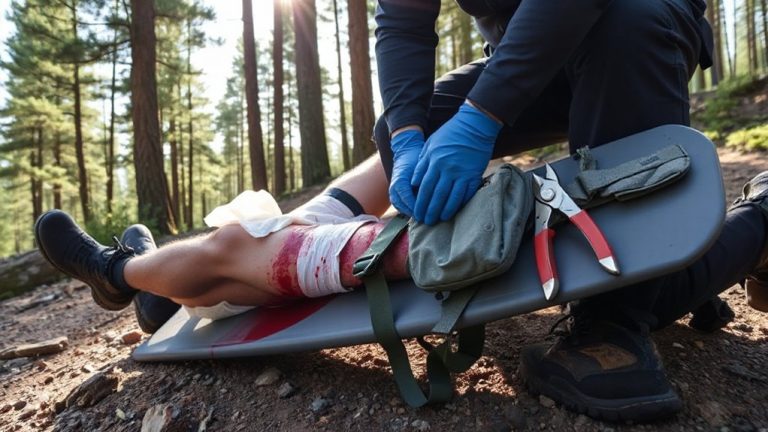 secure bleeding before moving