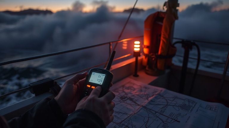 send coordinates via satellite