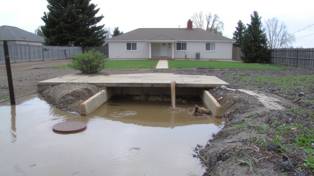 septic system failure signs