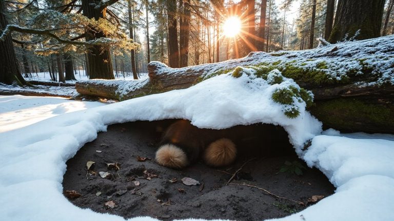 sheltered deer resting zones