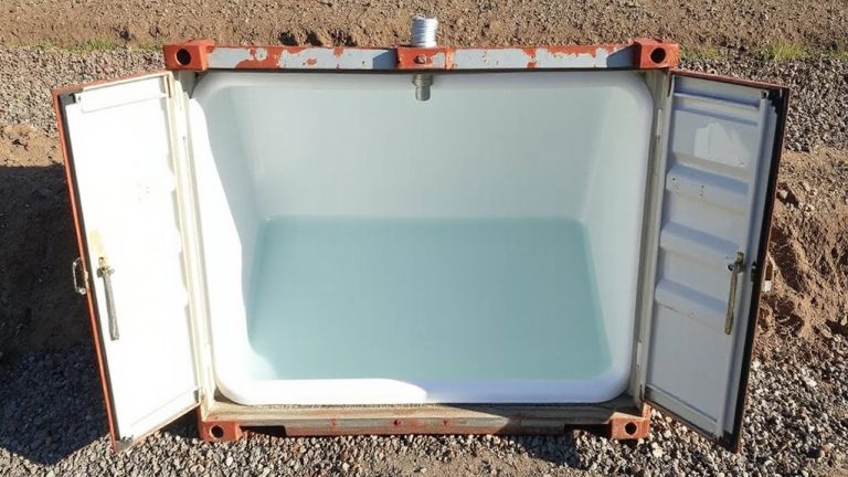shipping container water storage