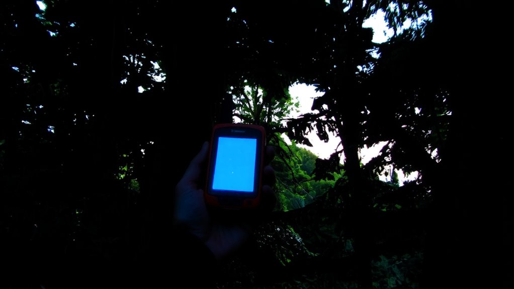 signal blockage in forests