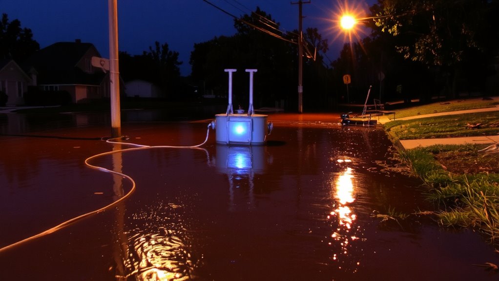 silent shock in floodwater