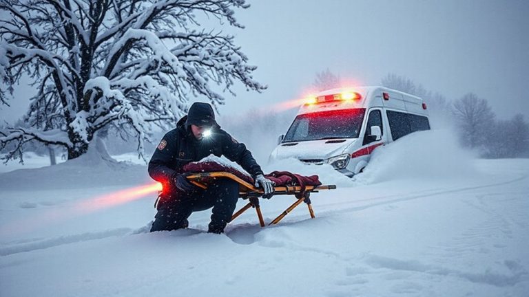 snowstorm medical emergency response