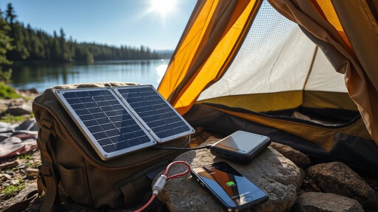 solar charging for camping