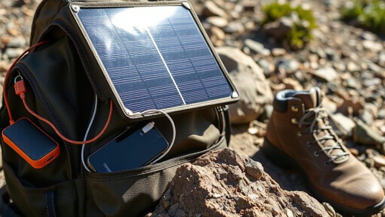 solar charging portable electronics