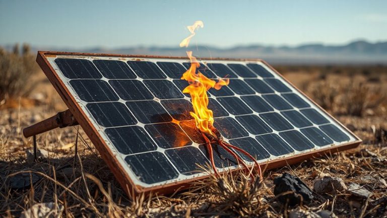 solar panel wire ignition