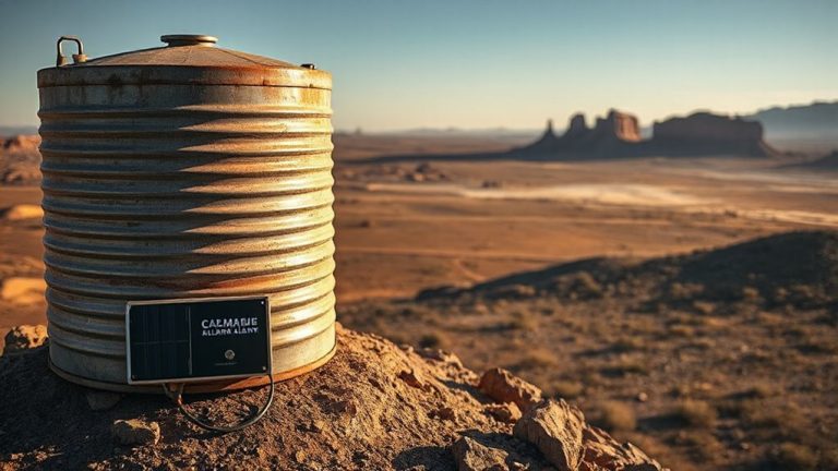 solar powered remote tank alarms