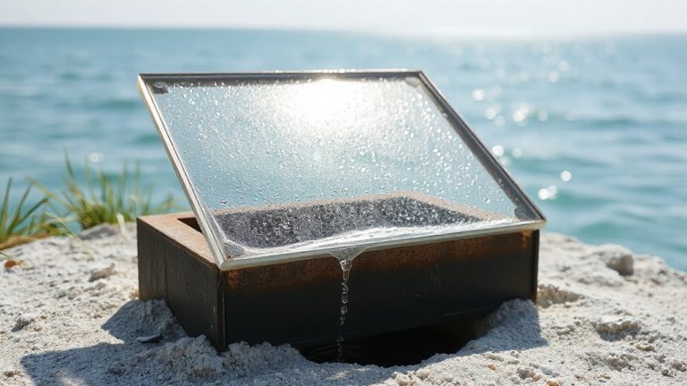 solar still purifies brackish water