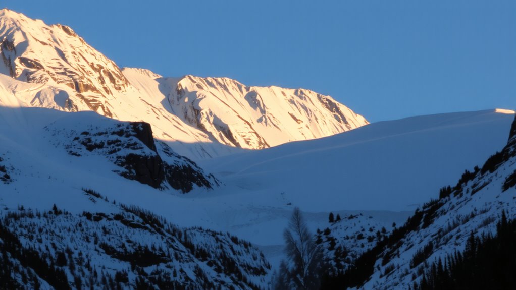 south facing sheltered mid slope warmth