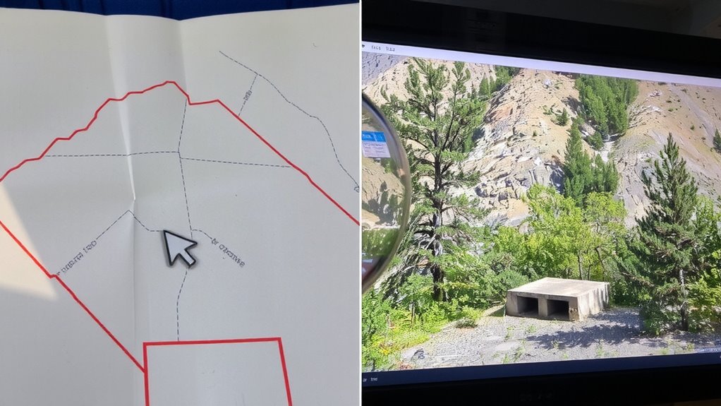 spot bunkers using shadows