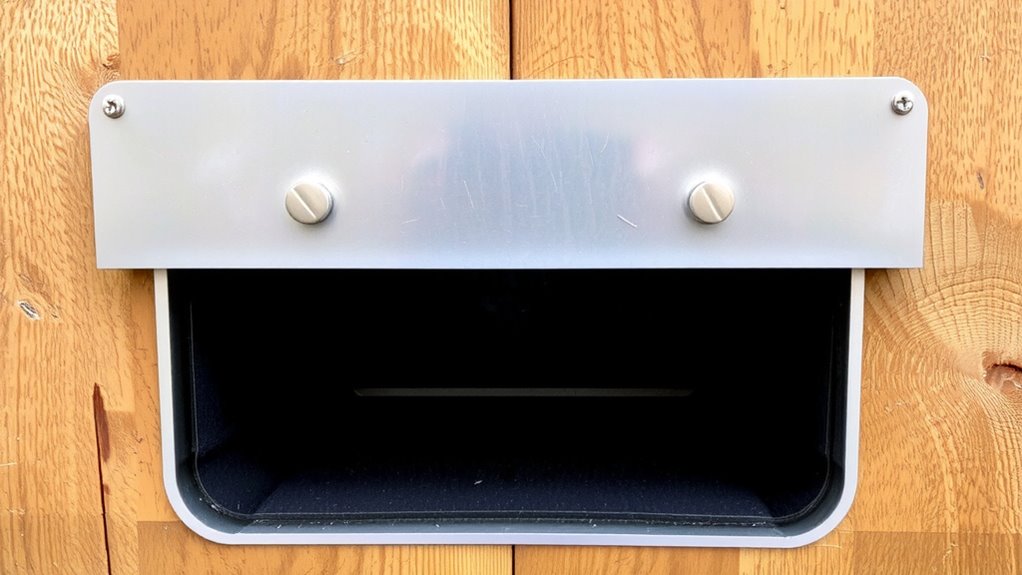 steel mail slot cover