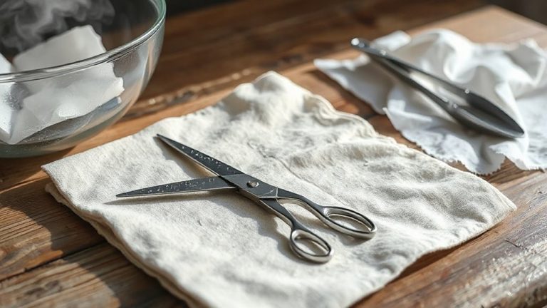 sterilize scissors for herb clipping