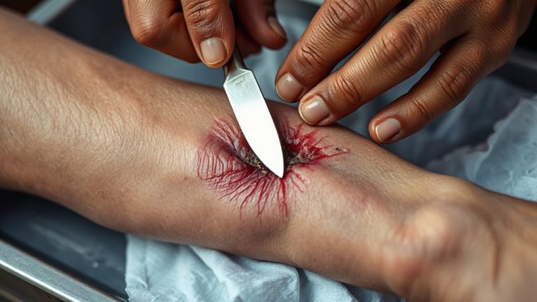 sterilized blades for wound debridement