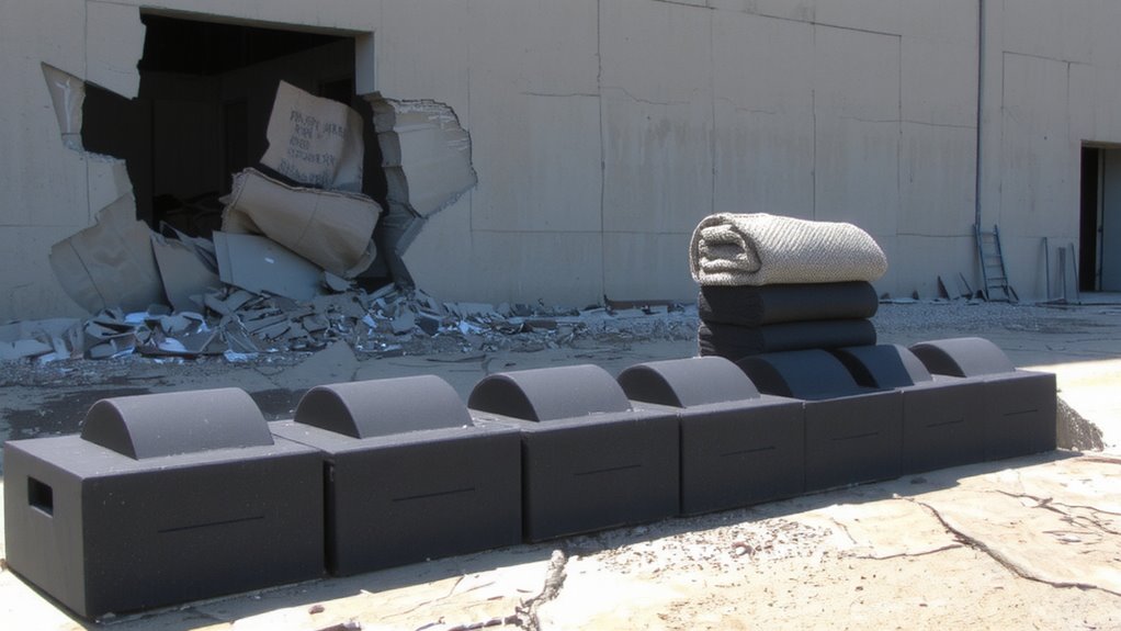 structure fails under blast stress