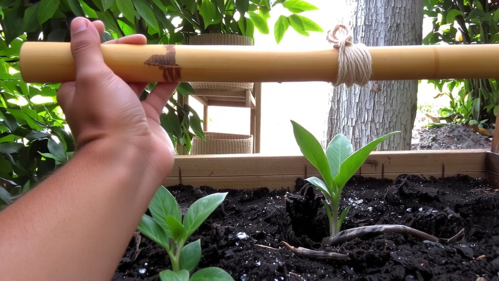 sturdy deep set bamboo frame