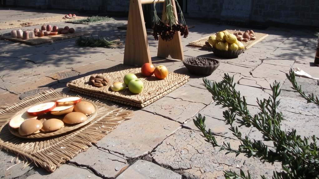 sun and air drying